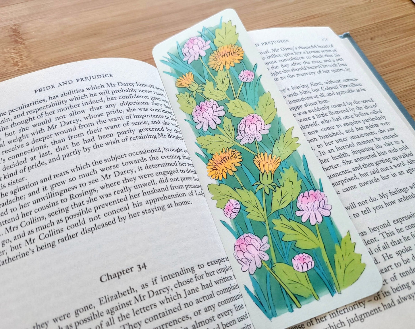 Floral Bookmark and Book Log