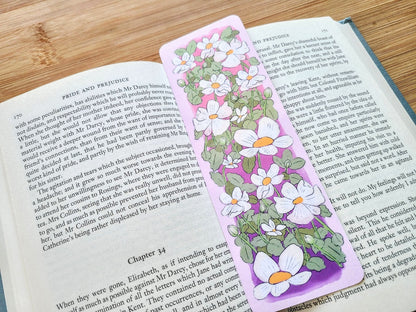 Floral Bookmark and Book Log