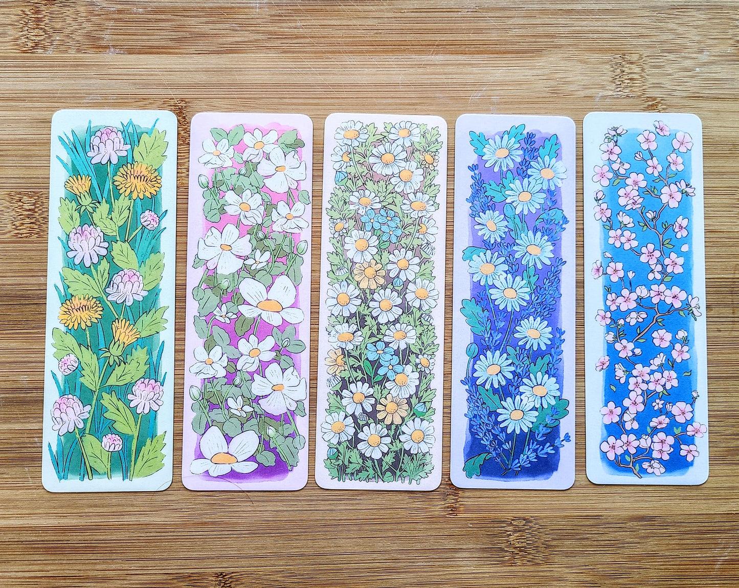 Floral Bookmark and Book Log