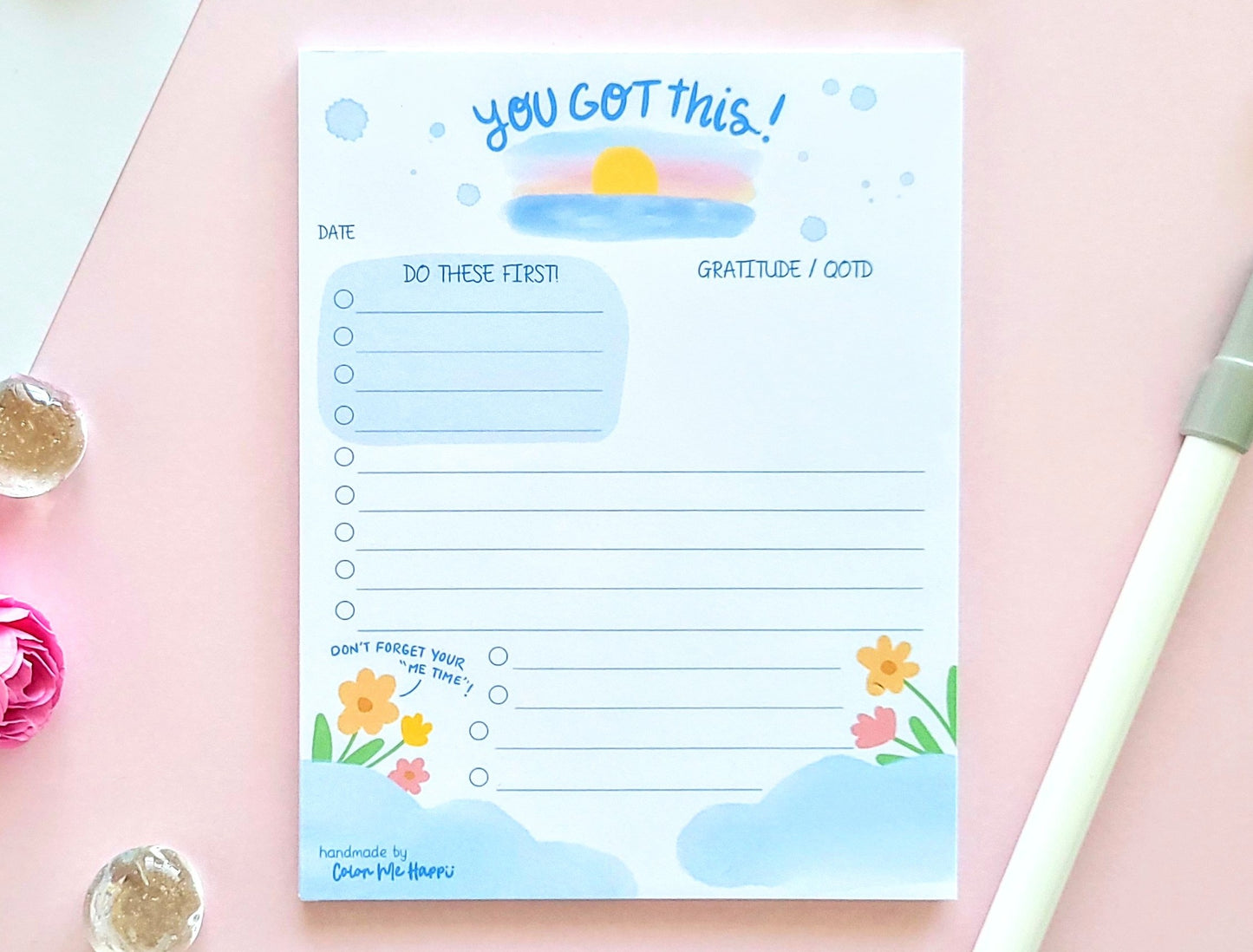 Daily To Do List Notepad - You Got This!