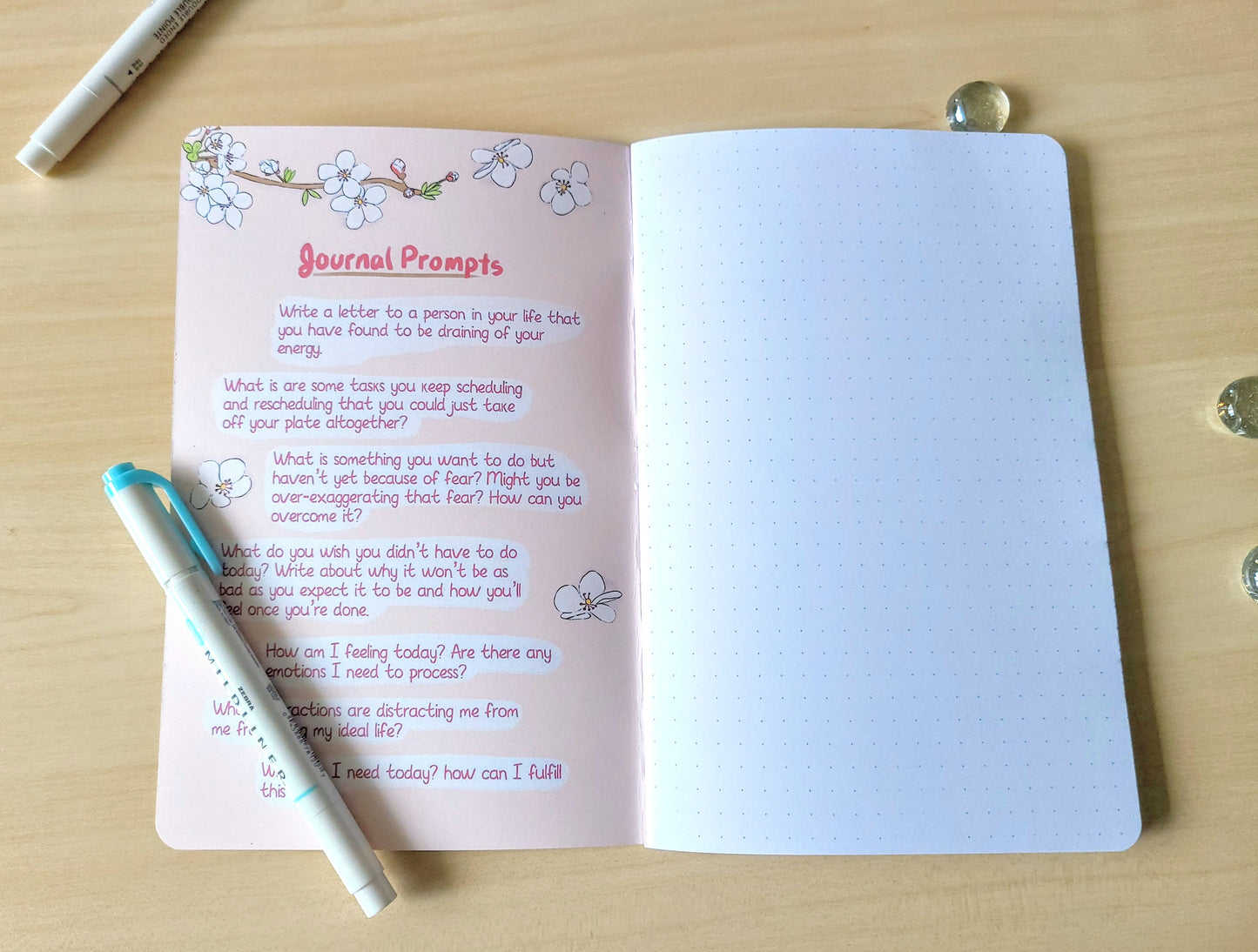 A5 Blank Dotted Journal Notebook