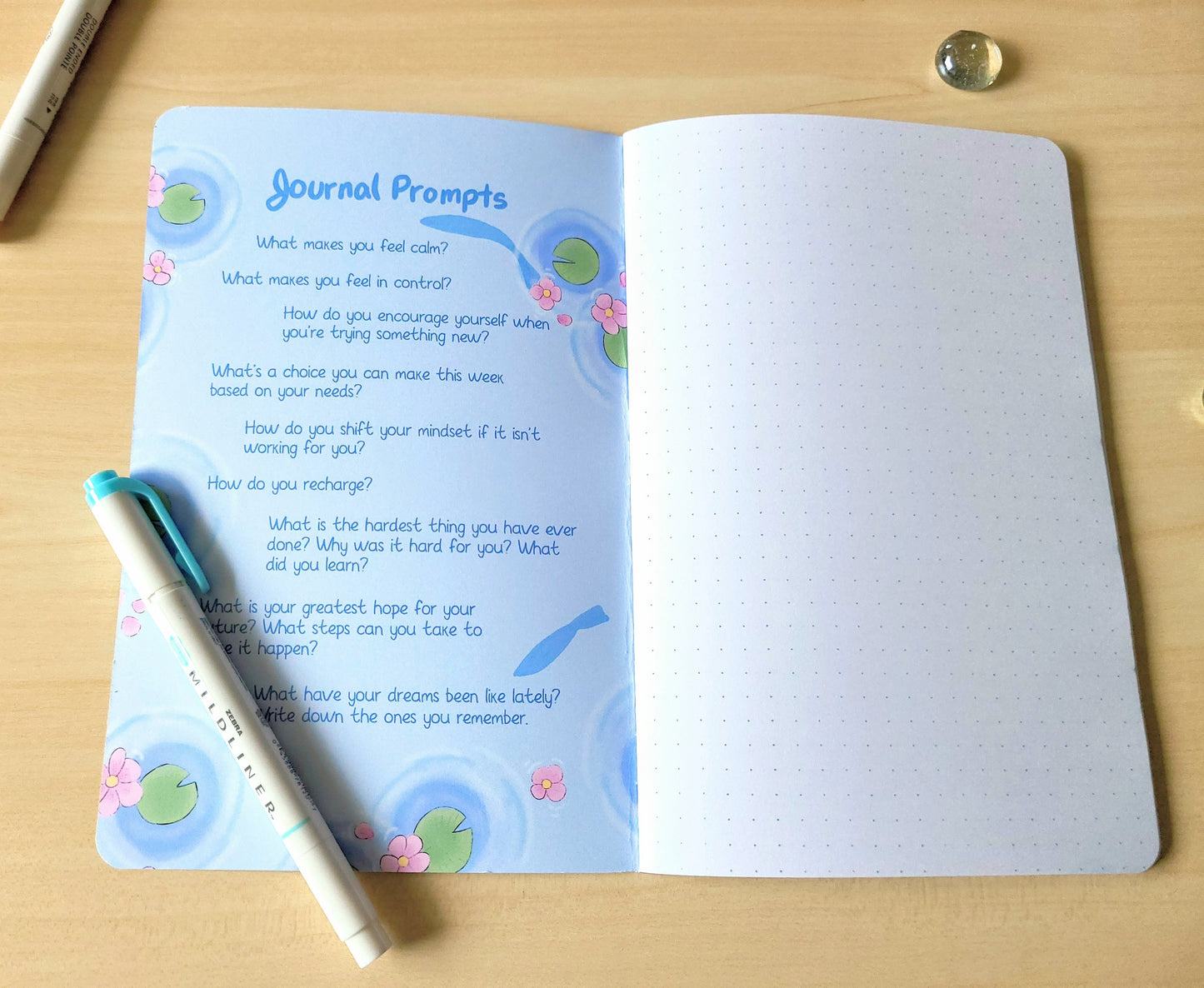 A5 Blank Dotted Journal Notebook