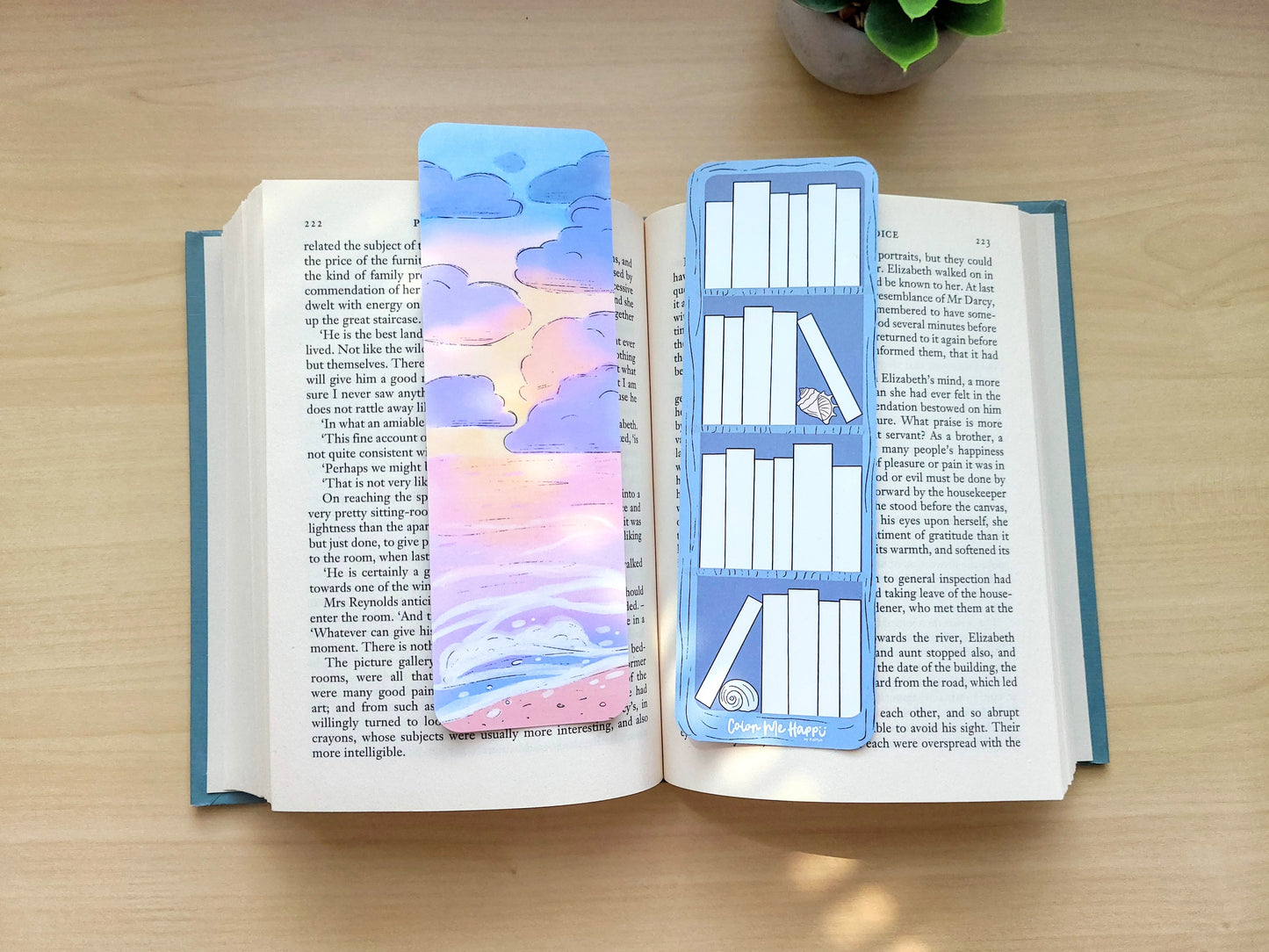 Sea and Sky Bookmark and Book Log