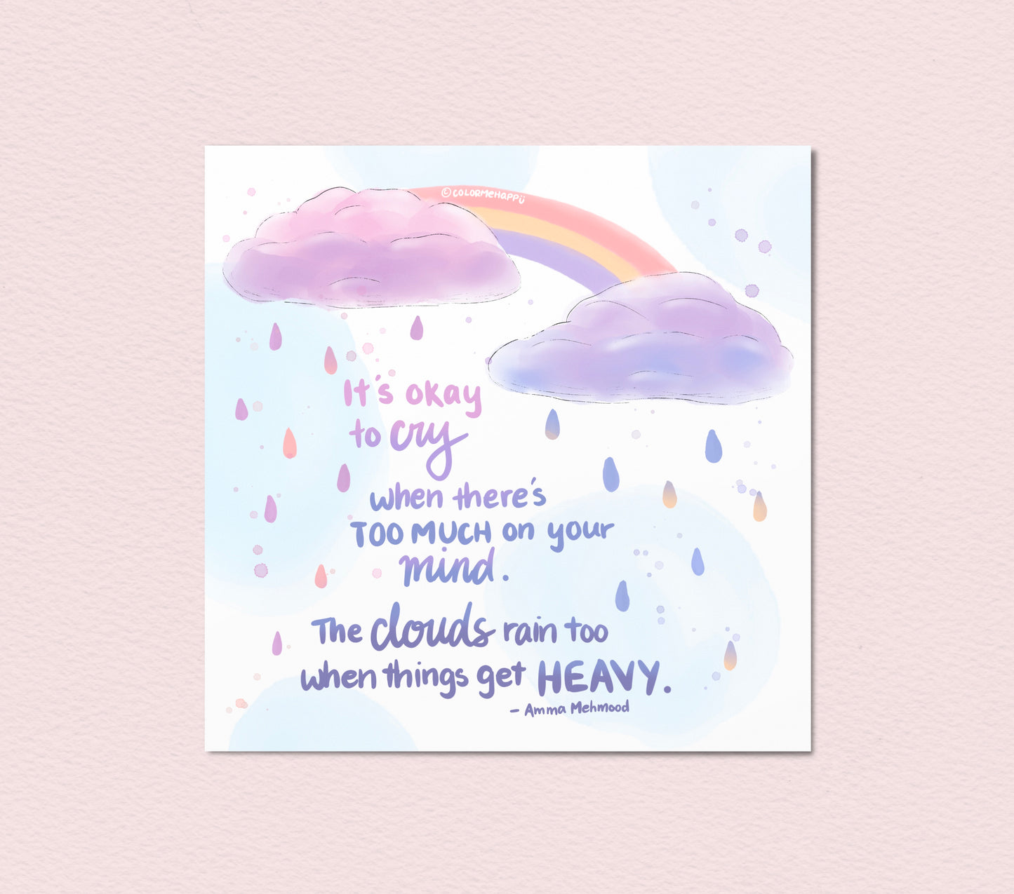 Even Clouds Cry - Art Print