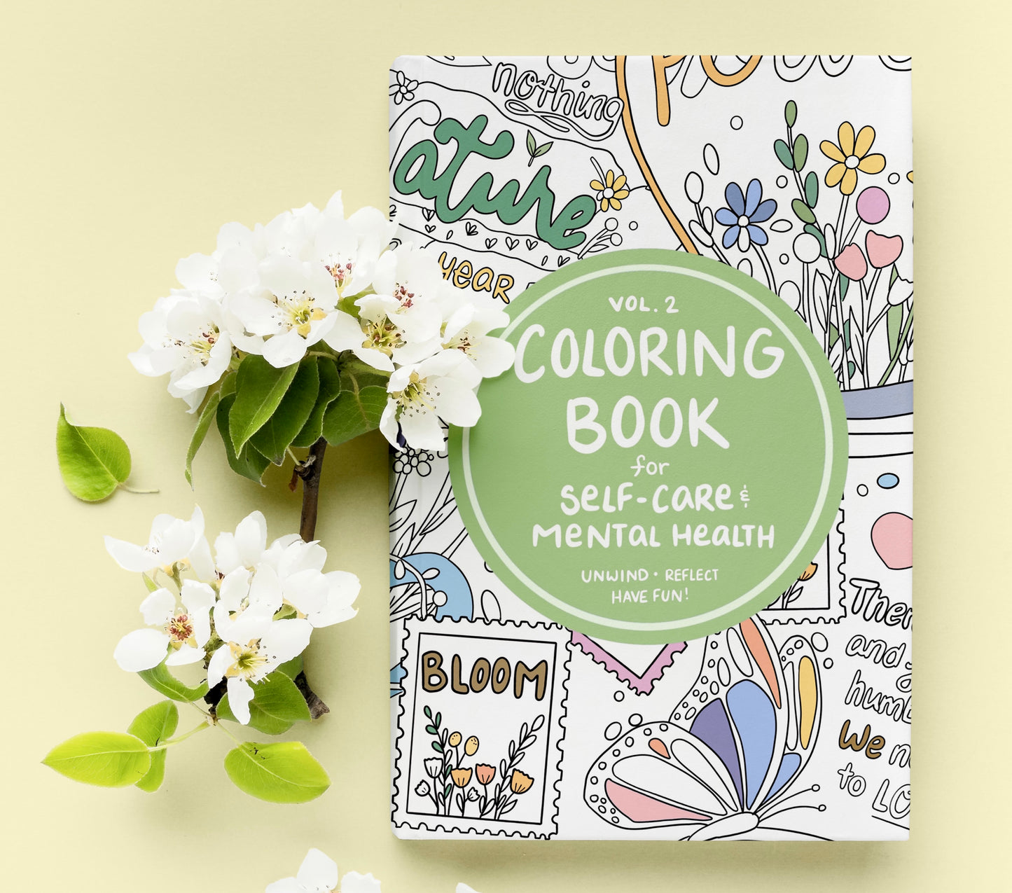 Coloring Book for Self Care and Mental Health Vol. 2