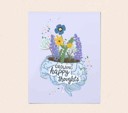 Growing Happy Thoughts - Art Print