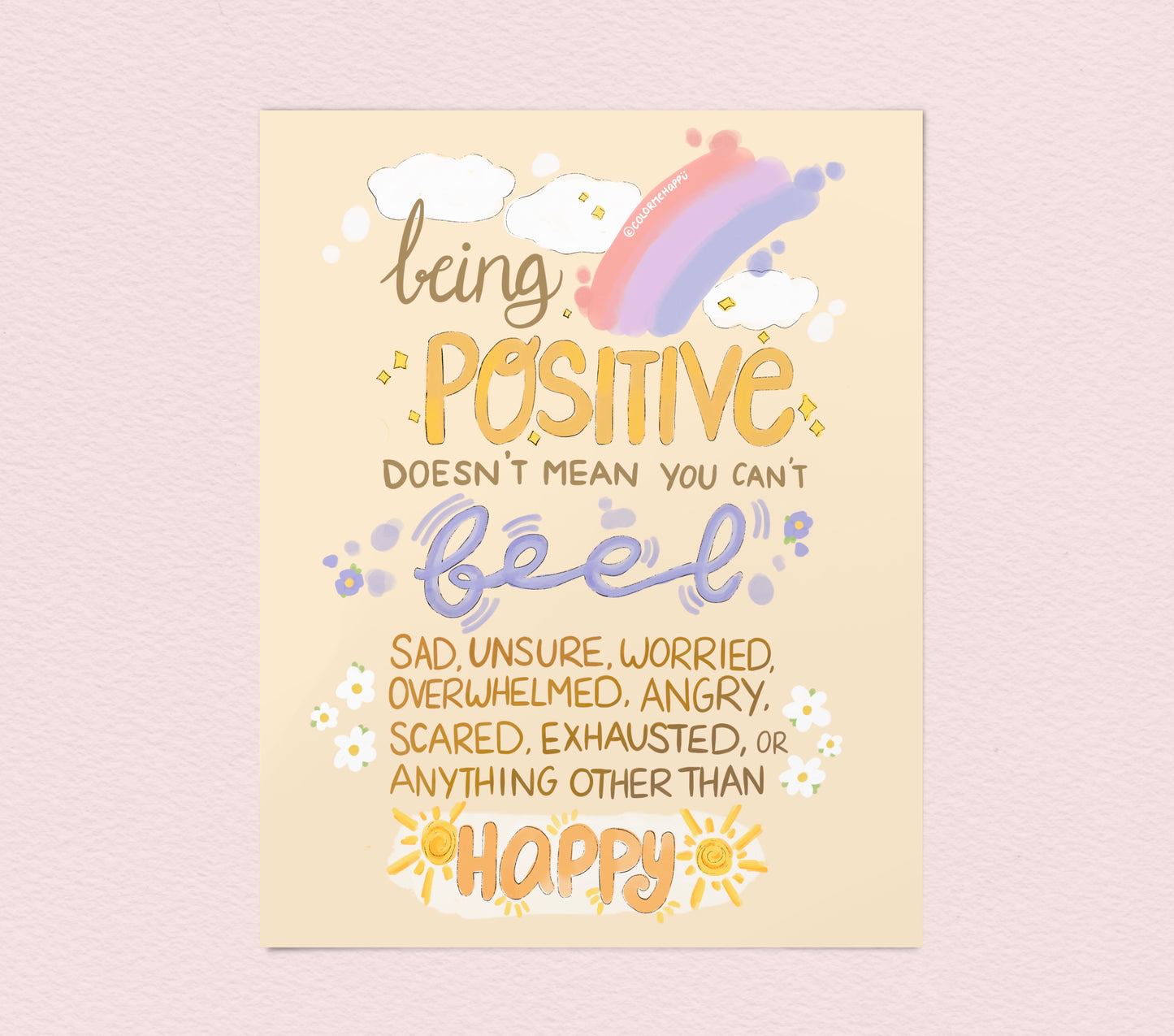 Being Positive - Art Print