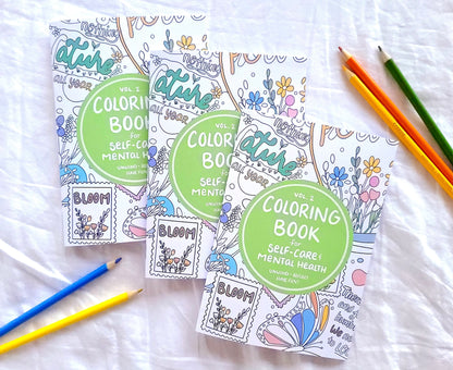 Coloring Book for Self Care and Mental Health Vol. 2