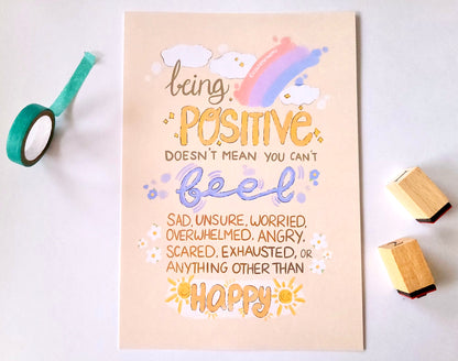 Being Positive - Art Print