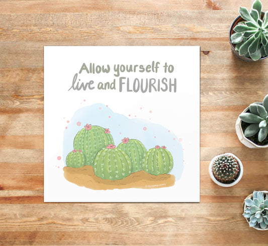 Live and Flourish - Art Print