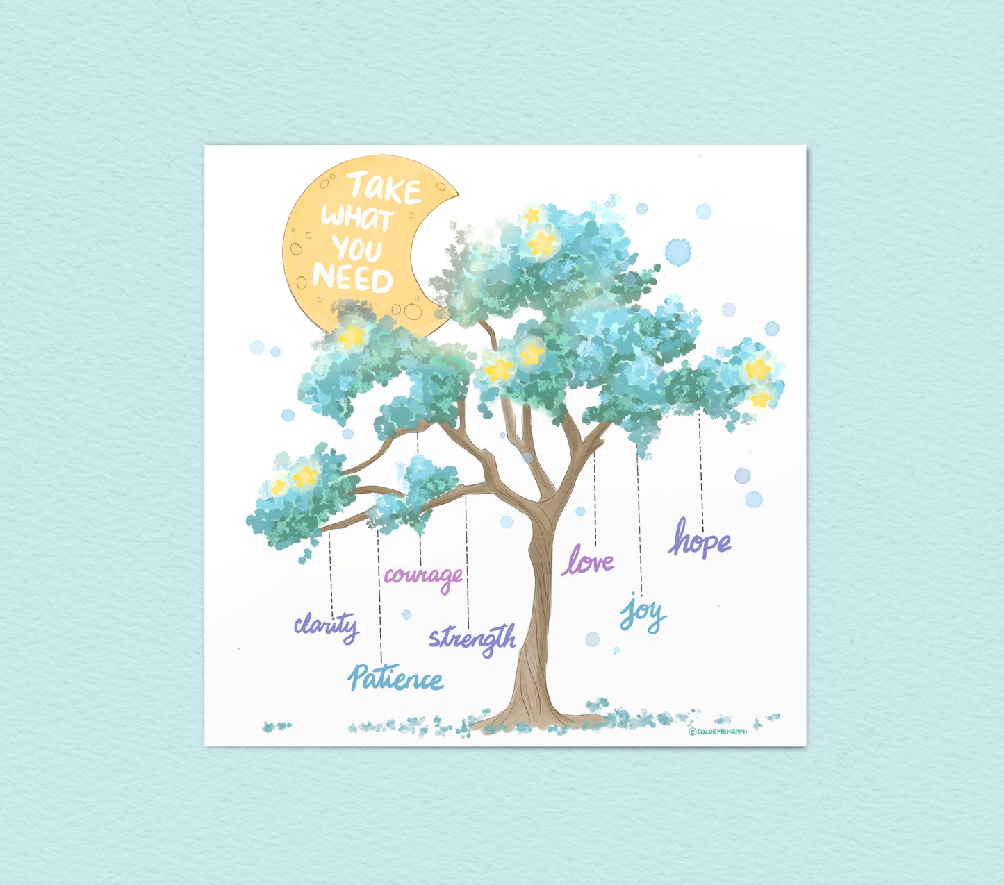 Take What You Need Tree - Art Print