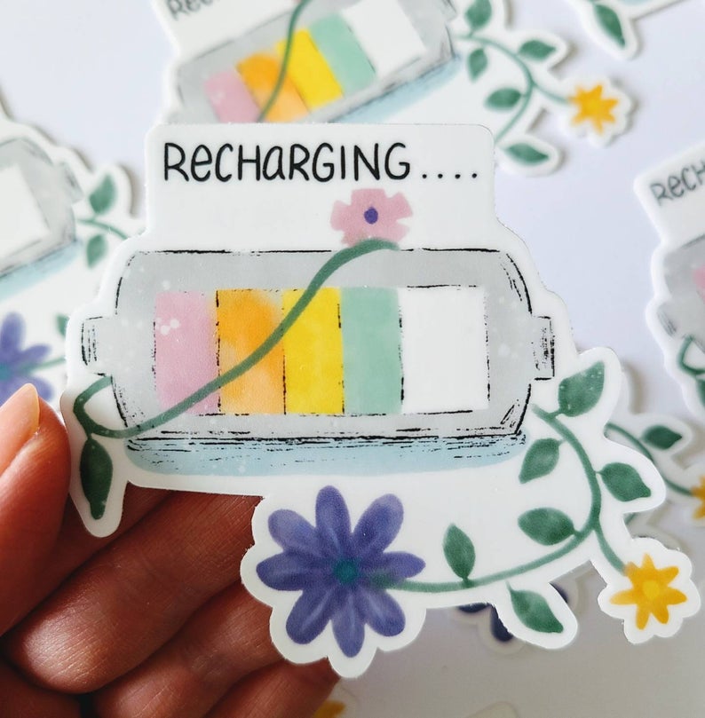 Recharging - Sticker