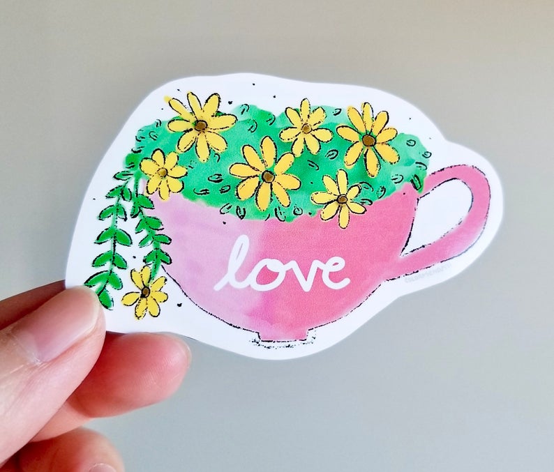 Flowers and Coffee Sticker Pack