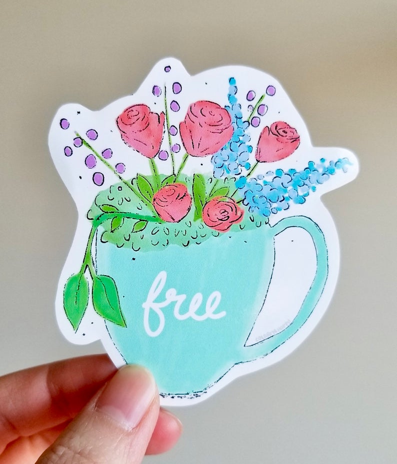 Flowers and Coffee Sticker Pack