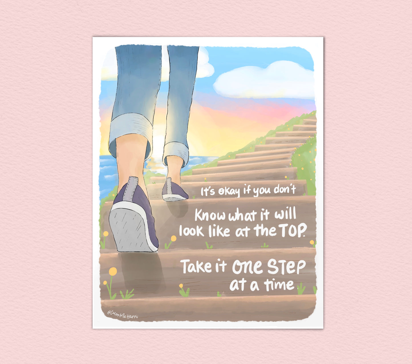 One Step at a Time - Art Print