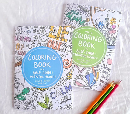 FULL SET - Coloring Books for Self Care and Mental Health